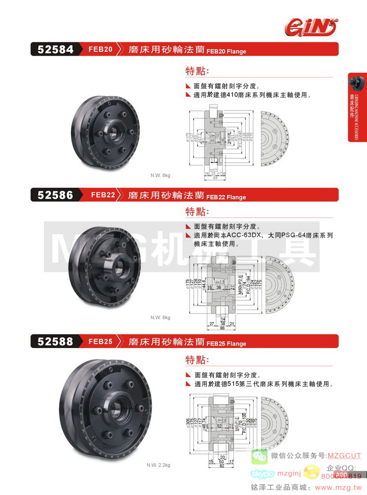 52588 25-Feb 磨床用砂輪法蘭